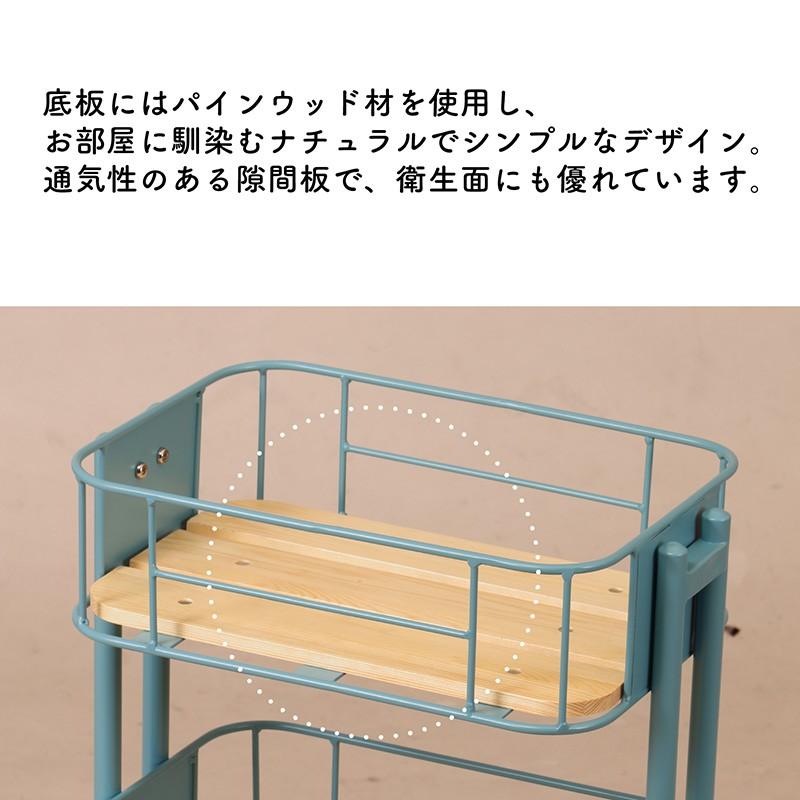 ワゴン 収納 ラック スチールラック 3段ラック キャスター付き