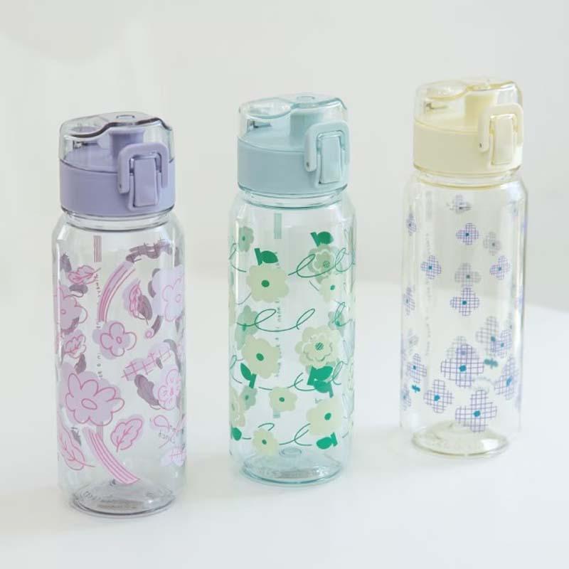 クリアボトル 520ml ワンタッチボトル ウォーターボトル おしゃれ マイ