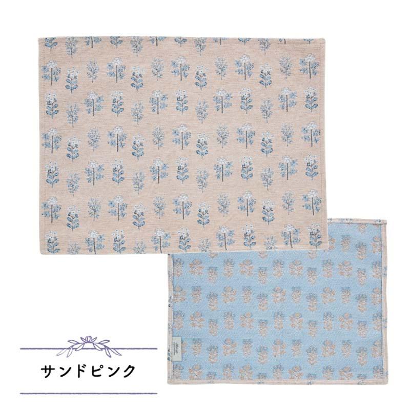 プレイスマットL フローリスト ジャガード生地 花柄 長方形 ランチョン