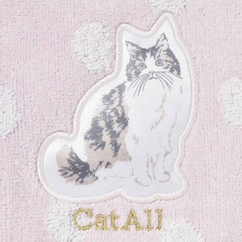 タオルハンカチ 猫 タオル ハンカチ キャット 刺繍 おしゃれ かわいい