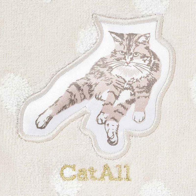 タオルハンカチ 猫 タオル ハンカチ キャット 刺繍 おしゃれ かわいい