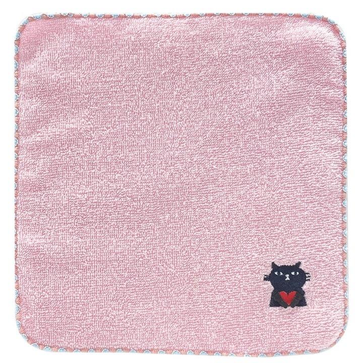 タオルハンカチ 箱入り HUGする 猫ハンカチ タオル ハンカチ 刺繍