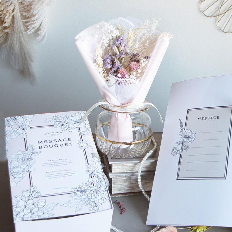 ドライフラワー メッセージブーケ プレゼント ブーケ スワッグ おしゃれ パッケージ入り 花束 花 フラワー かすみ草 フラワーブーケ 箱入り Dry Flower Gift 0027 雑貨のセレクトショップsmileme 通販 Yahoo ショッピング