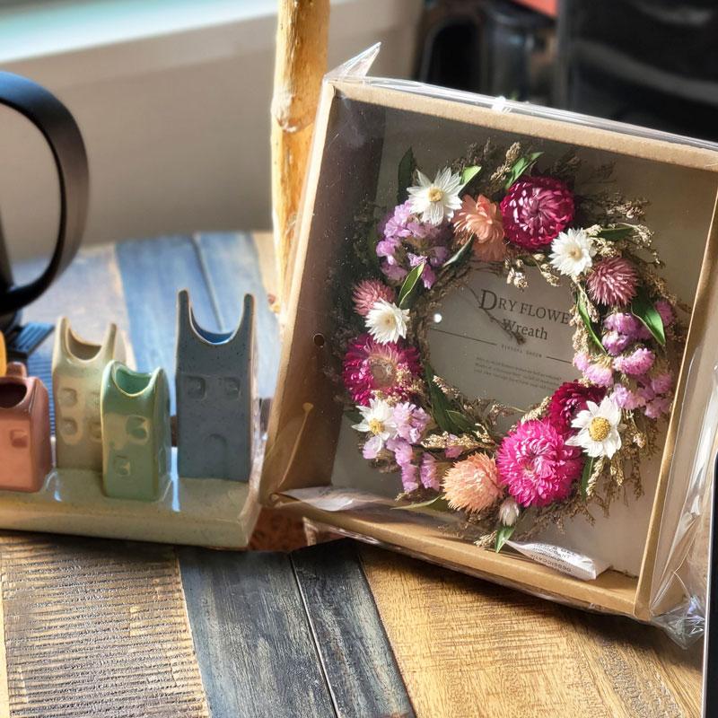 【御予約品】ハンドメイド★新年ドライフラワーリース★メタルウォールアート【3D】 御予約品】ハンドメイド☆新年ドライフラワーリース☆メタル