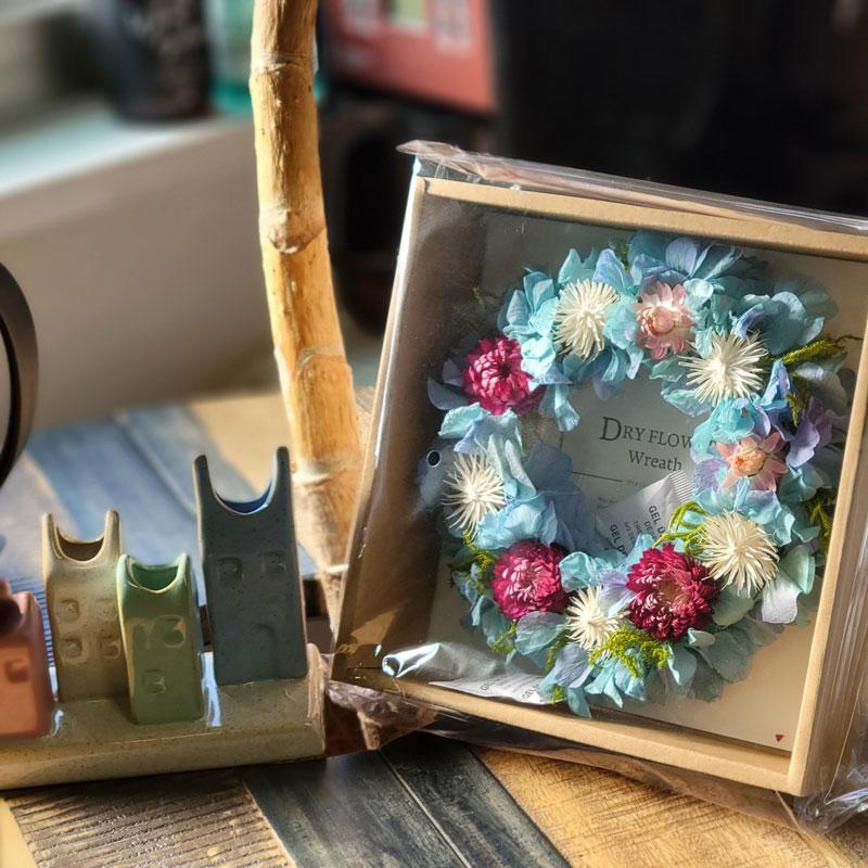 ◆ドライフラワーリース◇ナチュラル◇プレゼント 楽天市場】【10%OFFセール実施中！】 ドライフラワー プレゼント