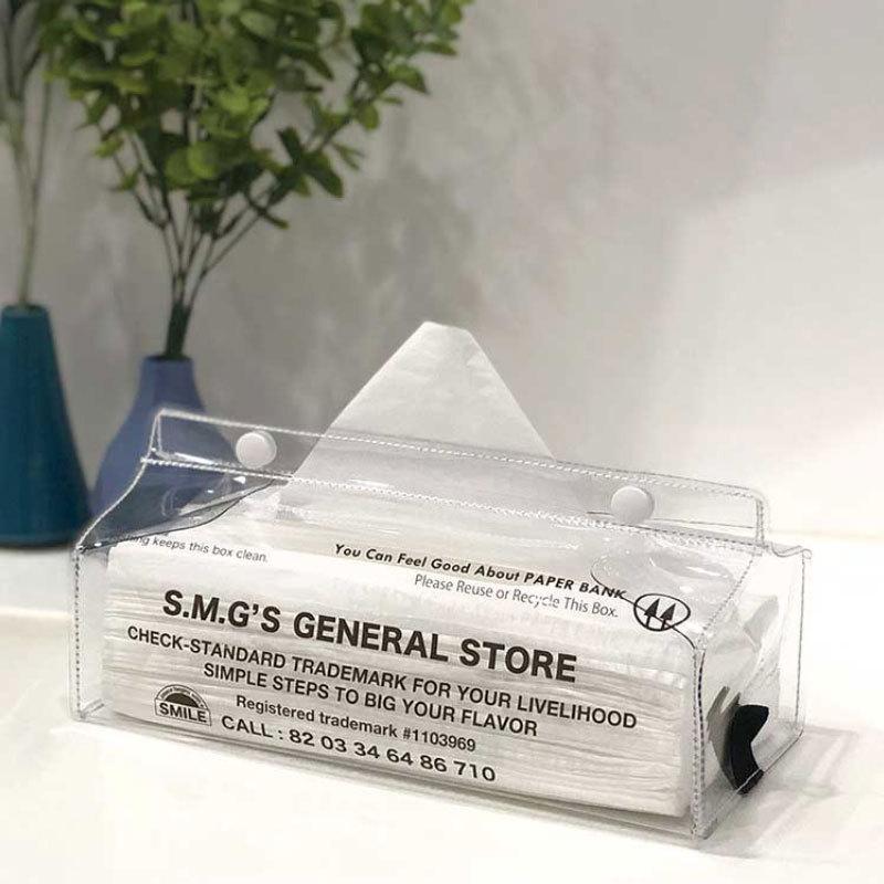 ティッシュカバー テンテ COMMERCIAL コマーシャル クリア ティッシュ