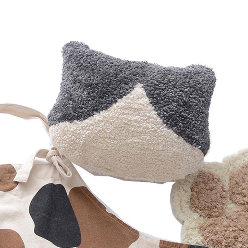 クッション ネコ フェイスねこ 猫の手 肉球 インテリア ファブリック