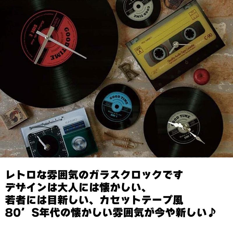 時計 置き時計 置時計 カセットテープ レトロデザイン 80'Sクロック