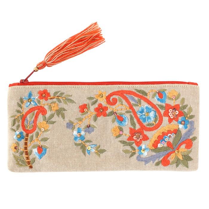 ペンケース おしゃれ 刺繍 ビーズ ポーチ ペイズリー スパンコール メイクポーチ 文房具 かわいい 高校 筆箱 筆入れ 中学校 小学校 女の子 Po A 0011 雑貨のセレクトショップsmileme 通販 Yahoo ショッピング