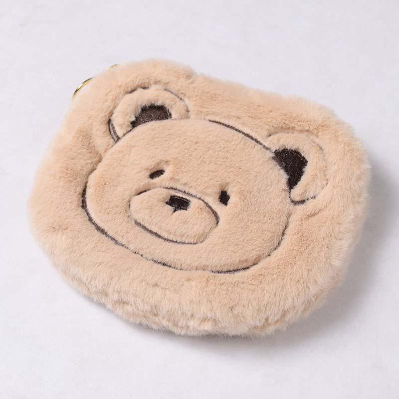 SALE ポーチ もふもふ アニマル もこもこ フェイス かわいい 顔