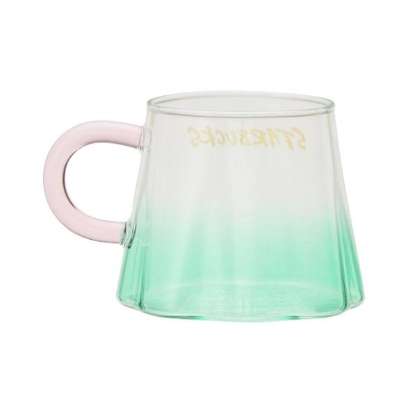 スターバックス 耐熱グラスマグ富士山ブルーグリーン296ml : スマイル