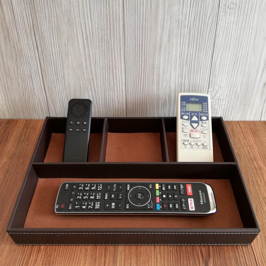 スマイルミント レザー トレイ 4部屋 ブラウン |  | 01