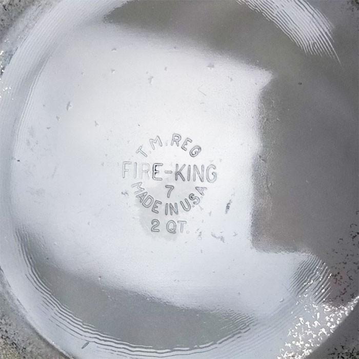 美品 ファイヤーキングアイボリーキャセロール＆プレートset Fireking 美品◇40's初期 ファイヤーキング アイボリーキャセロール