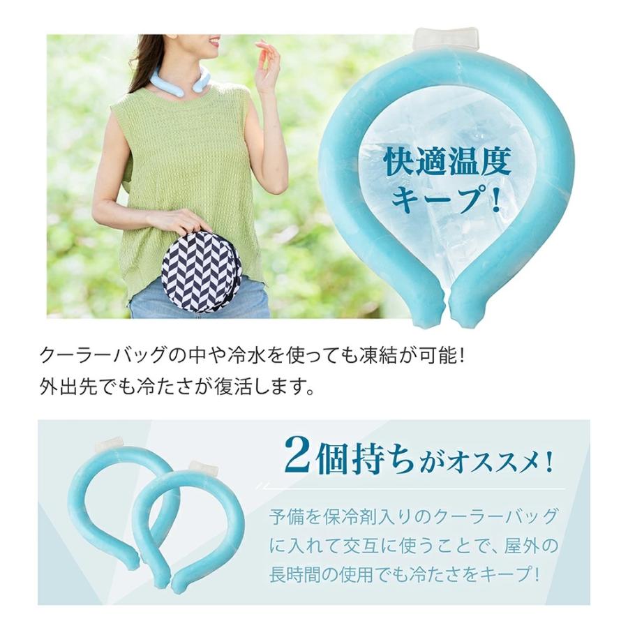 2025 新作 2層 長持ち 凍結 ネッククーラー PCM W Icy Neck 暑さ対策