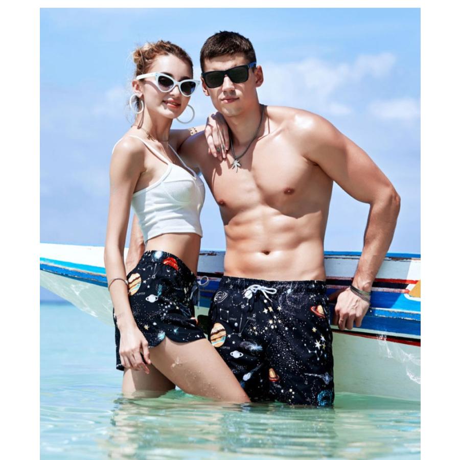 サーフパンツ 水陸両用 カップル メンズ 男 レディース 女 カップル ハーフパンツ 短パン 海水パンツ 水着 速乾 ショートパンツ ショーツ 一部インナー付き Glmxgma1575 Mixmax 通販 Yahoo ショッピング