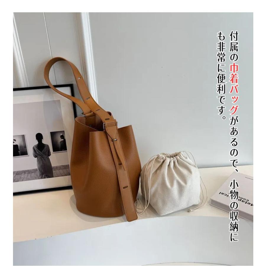 ベージュ バケツ型ショルダーバッグ バケツ型 ショルダーバッグ | Bagoodtimeshop