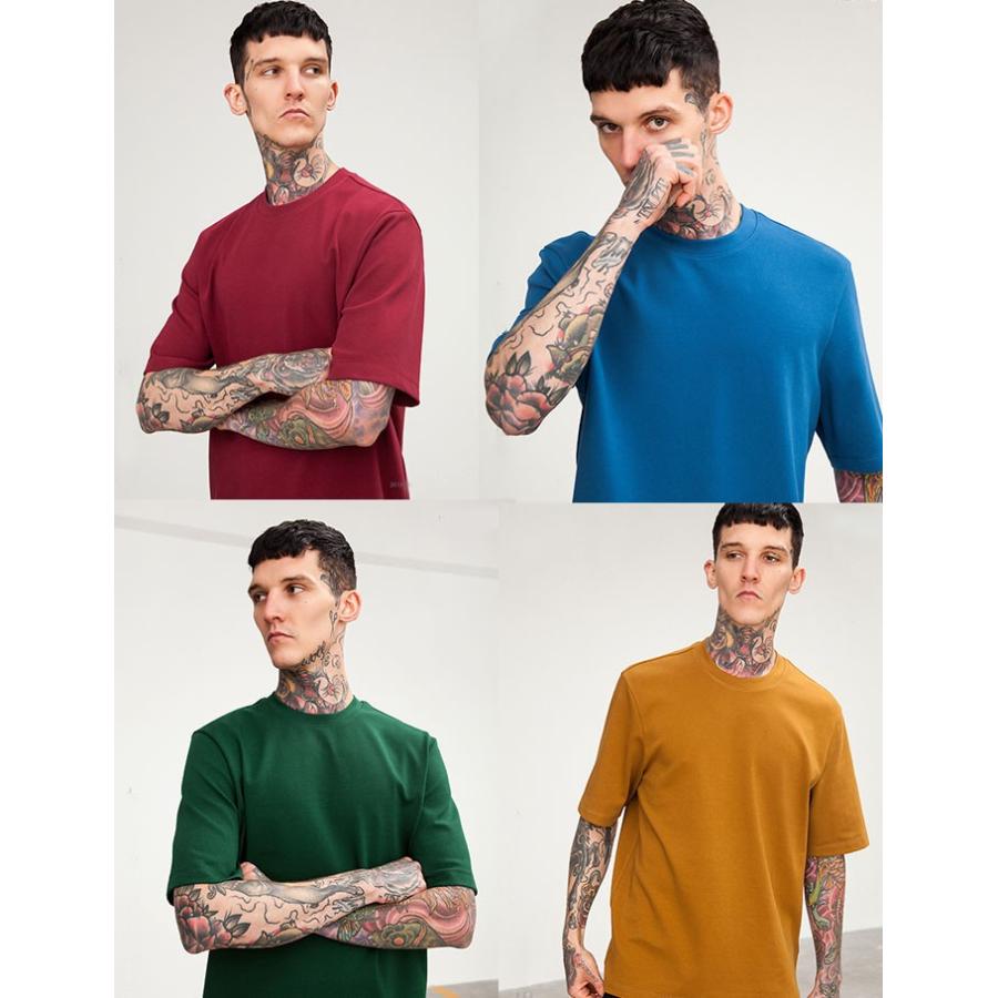 ｔシャツ 半袖 五分袖 無地 ベーシック インナー カラフル メンズ レディース ティーシャツ ボートネック コットン Cotton 綿 トップス カジュアル 春 夏 Imx00s Mixmax 通販 Yahoo ショッピング