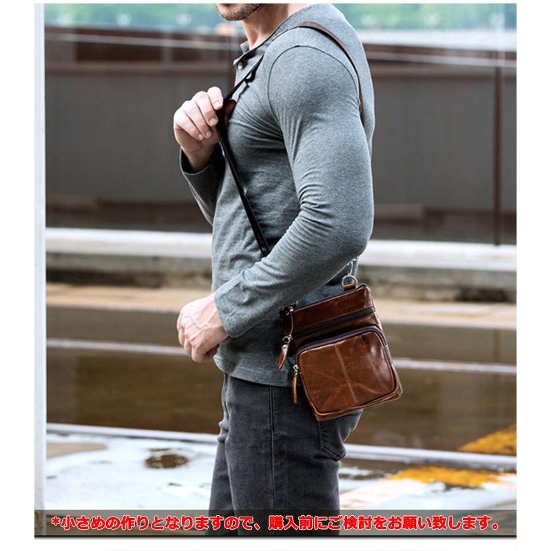 ショルダーバッグ スマホショルダー メンズ 本革 牛革 レザー 斜め掛け