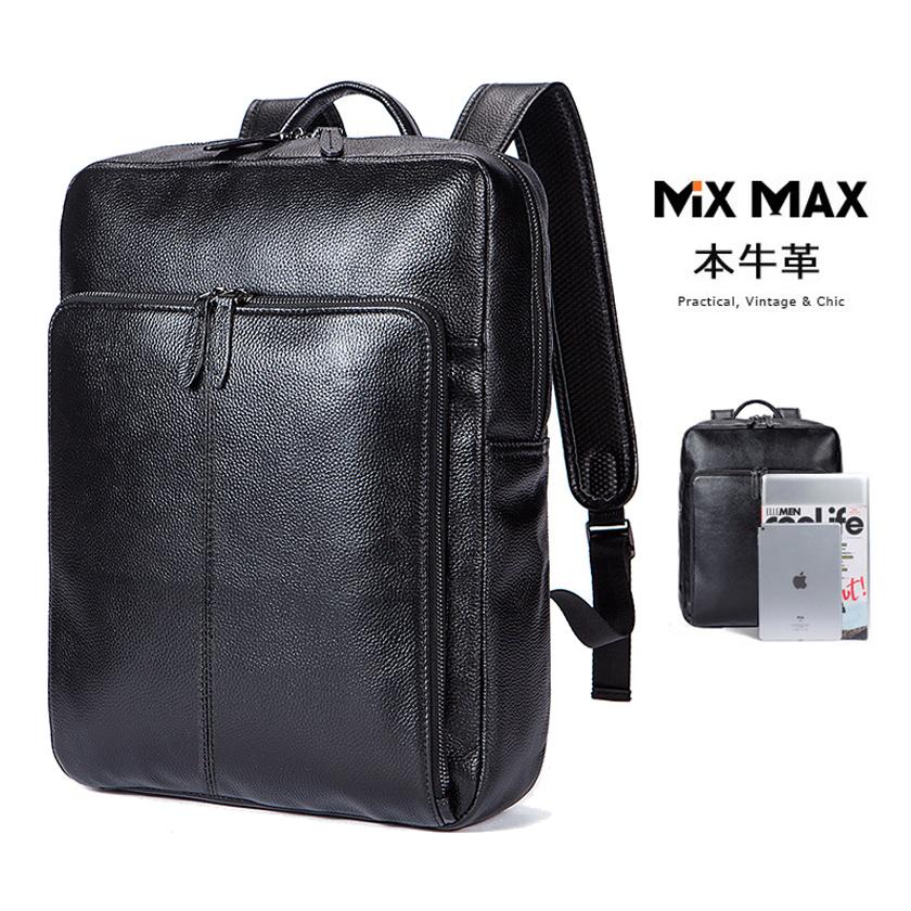 本革 厳選牛革 レザー リュックサック ビジネスリュック リュック ボックス型 メンズ レディース 通勤 通学 旅行 2way 大容量 Pc収納 パソコンバッグ 父の日 Mlmx7115 Mixmax 通販 Yahoo ショッピング