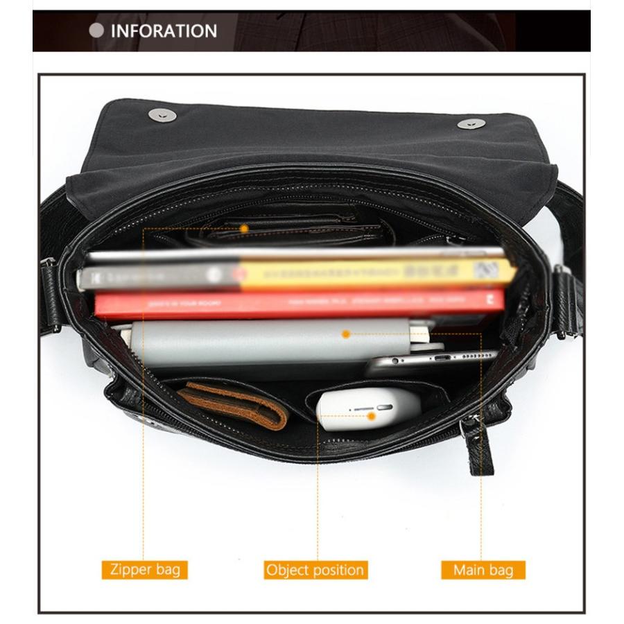 ショルダーバッグ 本革 牛革 レザーバッグ メンズ 斜めがけ 肩掛け 高級 父の日 メッセンジャーバッグ ipad収納 ポーチ レザー 革 小物入れ 送料無料 ショルダーバッグ メッセンジャーバッグ 本革 牛革 レザーバッグ ワン