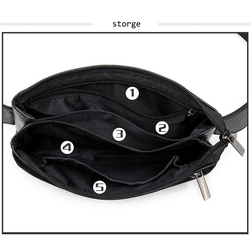 ウエストバッグ ウエストポーチ ショルダーバッグ メンズ 本革 羊革