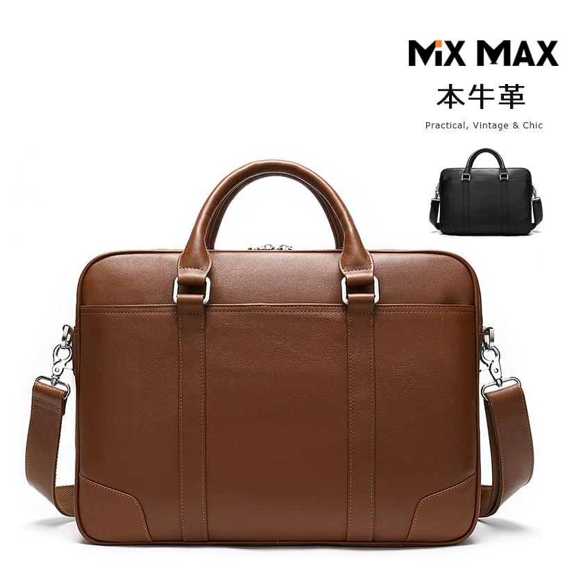 ビジネスバッグ ブリーフケース ショルダーバッグ 本革 牛革 銀面 レザー メンズ 斜め掛けバッグ 肩掛け 手提げ 2way 大容量 ビジネス 通勤 通学 出張 父の日 Mlmx Mixmax 通販 Yahoo ショッピング