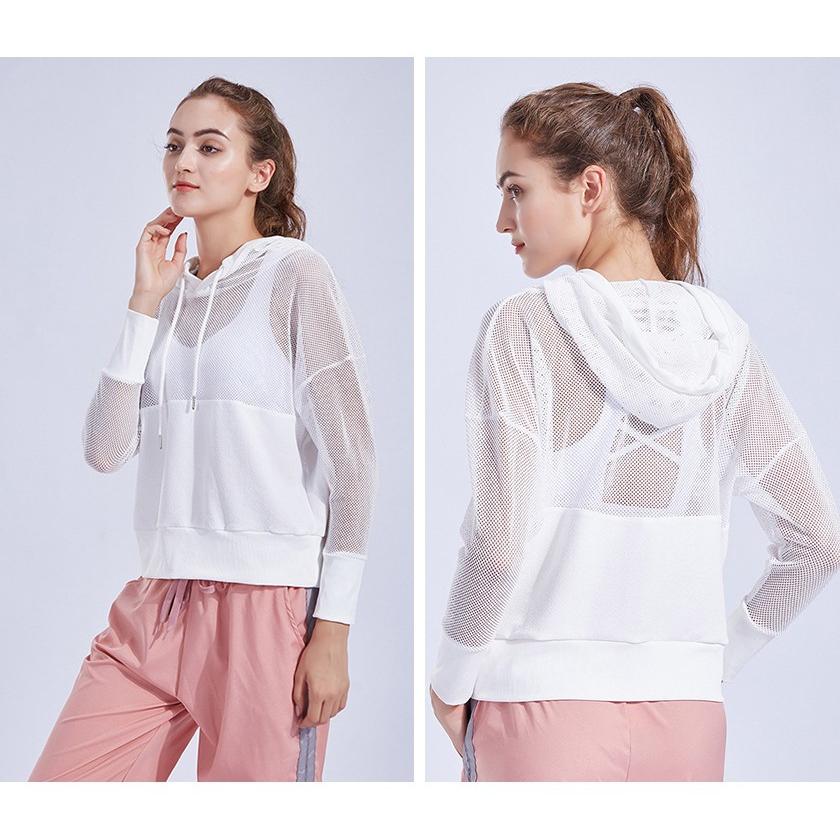 スポーツウェア ヨガウェア パーカー パーカ レディース 薄手 透け 無地 長袖 メッシュ トレーニング ランニング ジム スポーツ 部屋着 ヨガ フィットネス Qcmx17 29 Mixmax 通販 Yahoo ショッピング