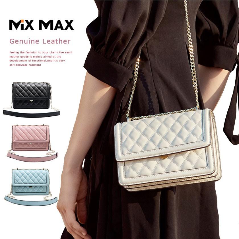 本革 牛革 ミニ ショルダーバッグ チェーンバッグ レディース 斜めがけ 肩掛け 小さめ リアルレザー レザーバッグ かわいい ポシェット 無地 ミニバッグ 母の日 Slmx1124 Mixmax 通販 Yahoo ショッピング