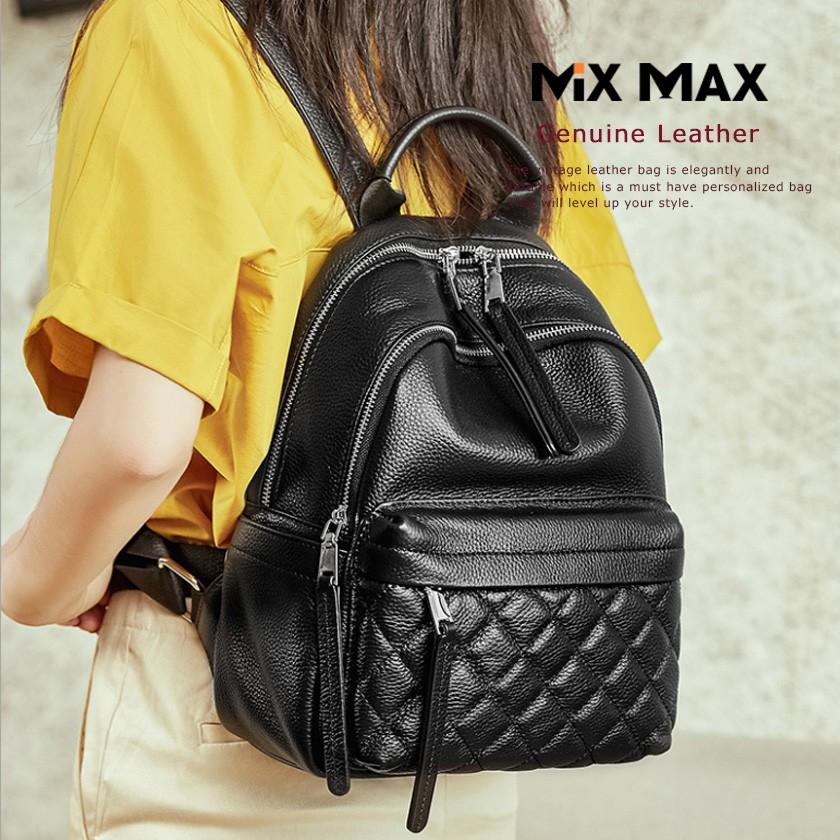 リュックサック リュック レディース ミニ 小さめ バックパック 本革 牛革 レザー トップレザー 銀面 デイバック 手提げ バッグ 2way 無地 キルティング 母の日 Slmx1237 Mixmax 通販 Yahoo ショッピング