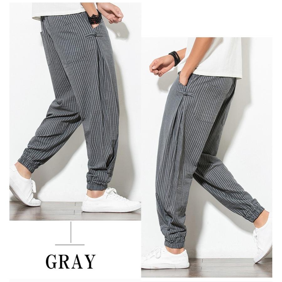 在庫処分大特価 リネンパンツ メンズテーパードパンツ ストライプ ストライプパンツ 綿麻パンツ テーパードパンツ メンズパンツ イージーパンツ ゆったり 累計販売2万枚突破 Ggjapan Jp