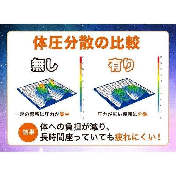 クッション スーパーゲルクッション ジェルクッション 2枚セット カバー付き 二重ハニカム 無重力座布団 高反発 通気性 体圧分散 おすすめ 敬老の日 ギフト｜smileselect｜05