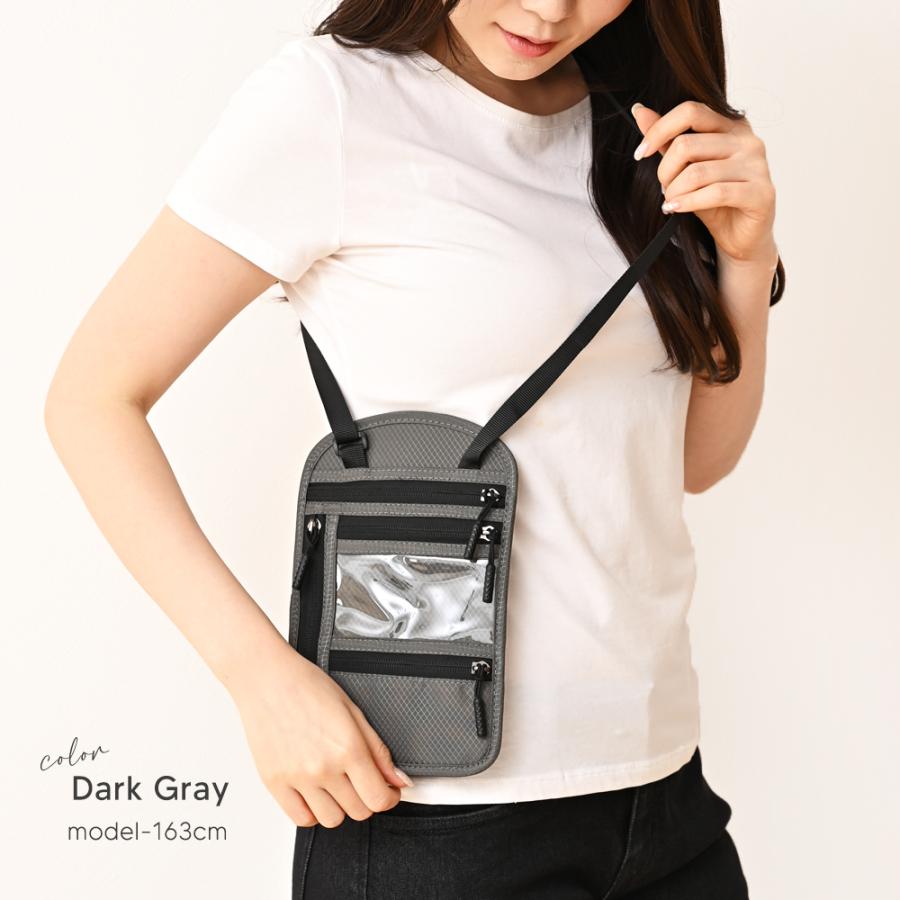 パスポートケース スキミング防止 パスポートカバー 首掛け 航空券入れ