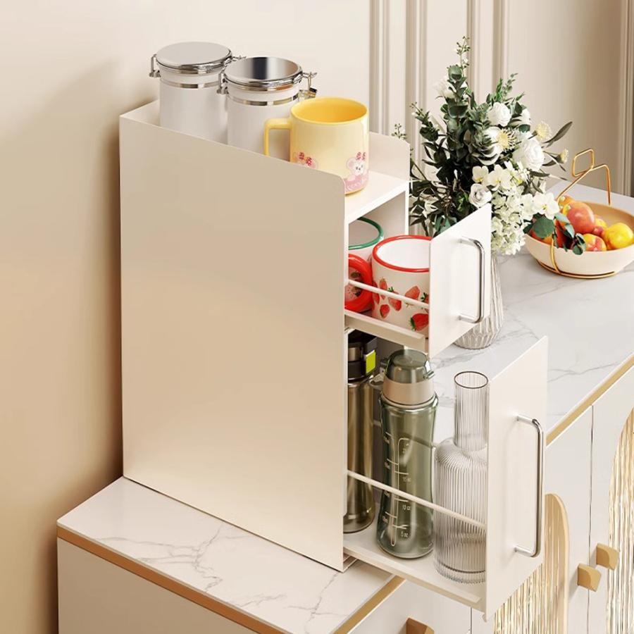 ママ倉 調味料ラック 2段 スキマラック コンロ横 キッチンラック