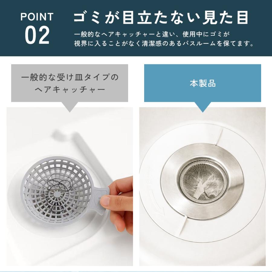 TOTO対応 排水口ゴミ受け ステンレス製 ヘアキャッチャー お風呂用