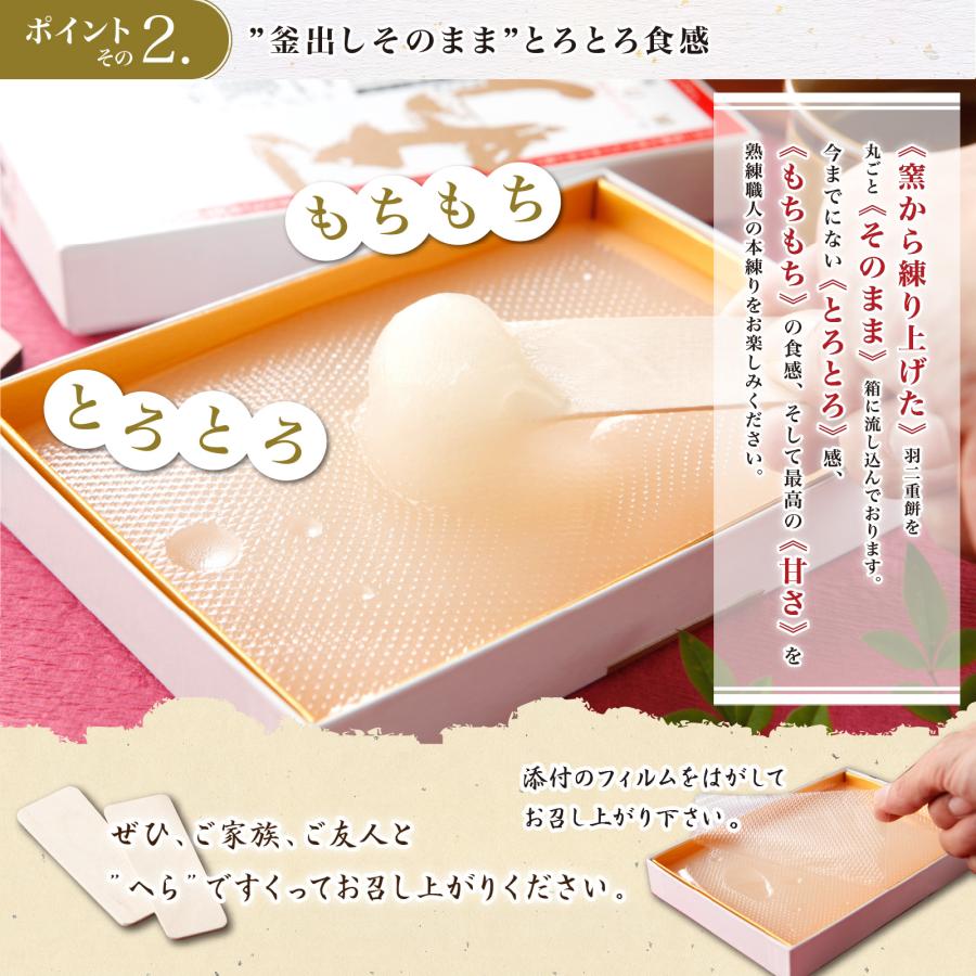 生羽二重餅 ノーマル 333g 羽二重餅 ヒルナンデスで紹介！ 餅 和菓子 スイーツ お菓子 福井銘菓 ギフト お土産 お供え 内祝い お返し | 羽二重餅の古里 | 02