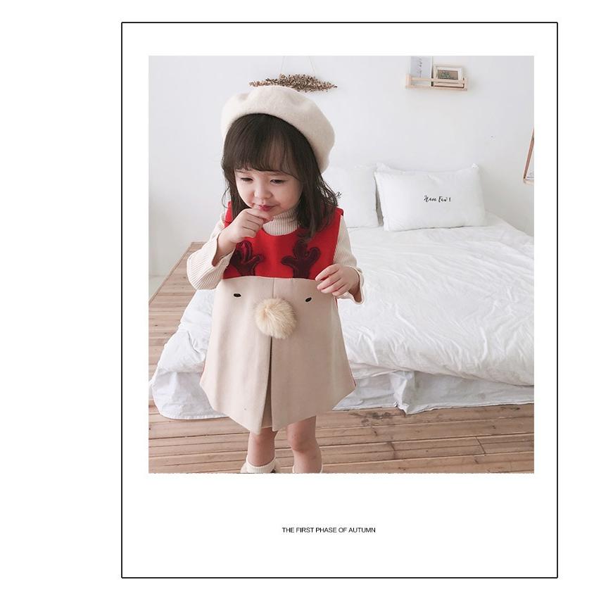 ワンピース 女の子 子供服 クリスマス トナカイ サンタ衣装 ベビー キッズ こどもドレス ジュニア Sy Aster 通販 Yahoo ショッピング