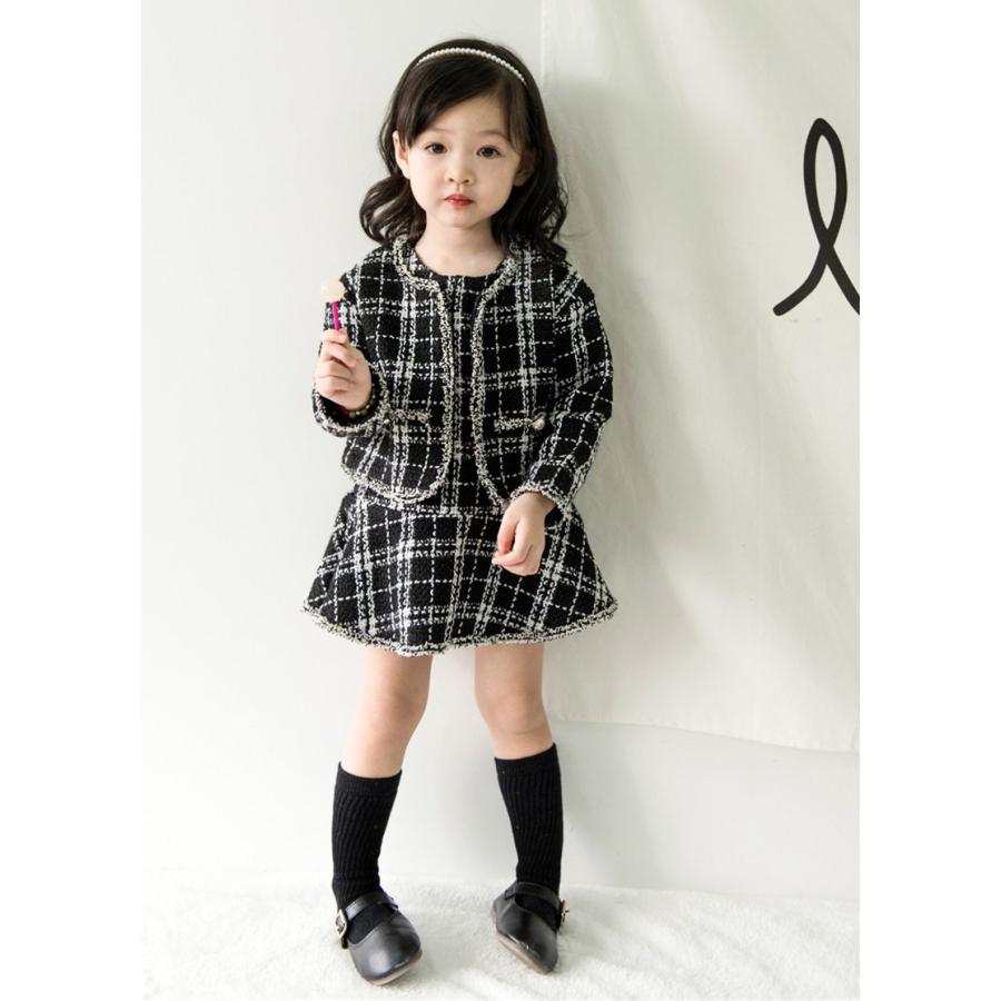 ワンピース 長袖 女の子 ジャケット付き２点セット ツイード ボレロ フォーマル 入園式 入学式 卒園式 キッズ 子供服 発表会 演奏会 ジュニア Sy Aster 通販 Yahoo ショッピング