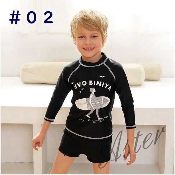 子供服 キッズ水着 男の子 女の子 ラッシュガード 長袖 海パン 3点セット 上下セット ショートパンツ セパレート シンプル 帽子付き 90 100 110 1 130 Sy Aster 通販 Yahoo ショッピング