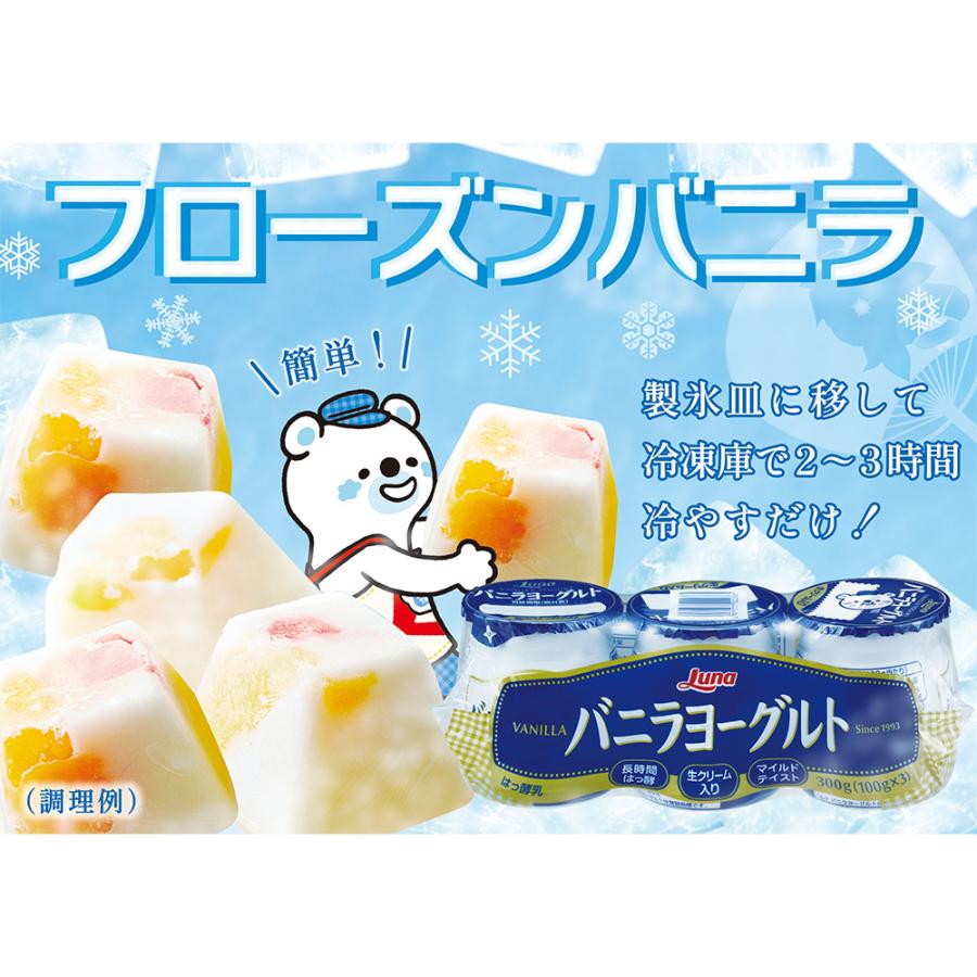 日本ルナ [冷蔵] バニラヨーグルト 3P 300g×5個 : Smile Spoon - 通販