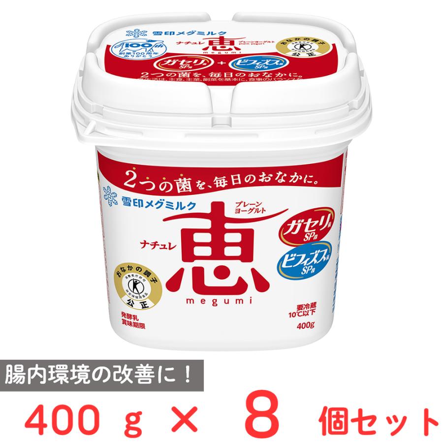 雪印メグミルク [冷蔵]雪印メグミルク ナチュレ恵 megumi 400g×8個