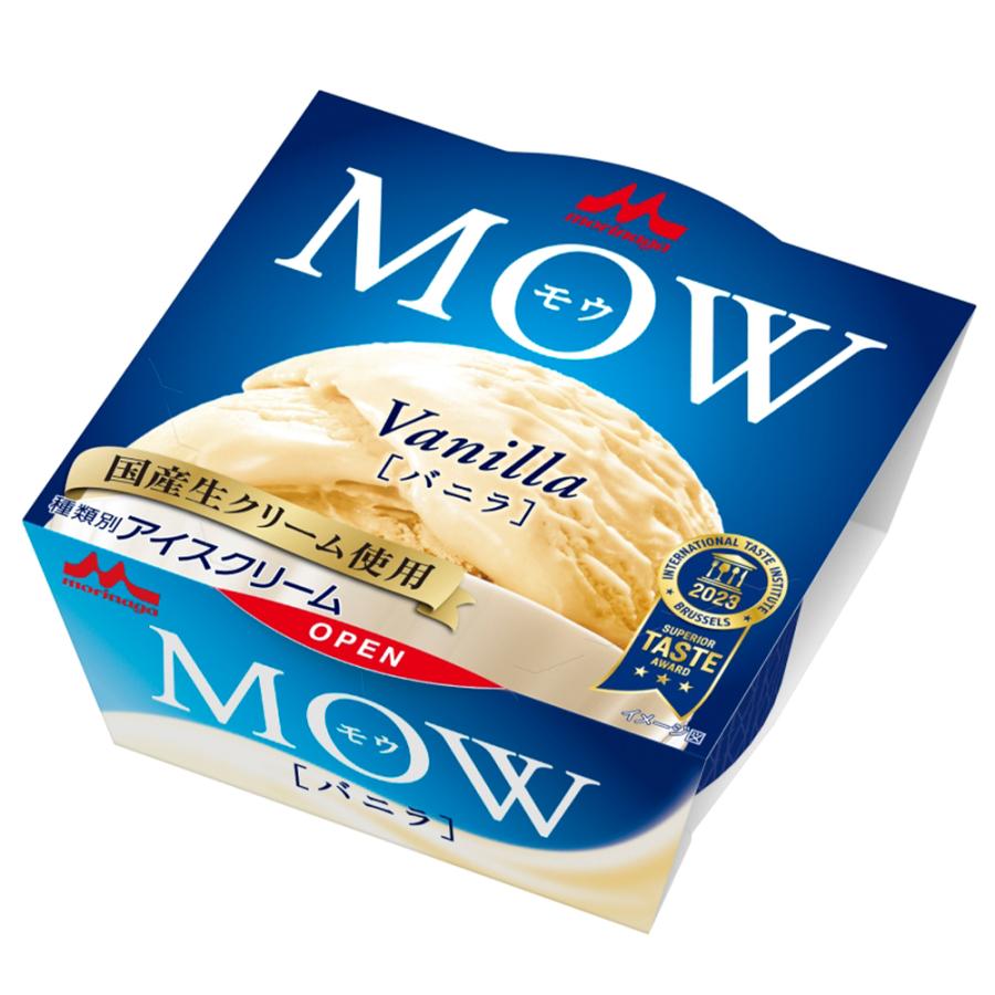 MOW [アイス] 森永乳業 MOW バニラ 140ml×18個 : Smile Spoon
