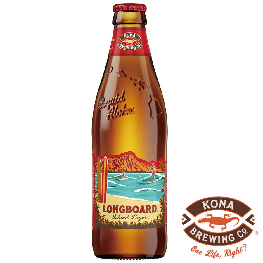 コナビール ロングボード アイランドラガー355ml瓶×6個　ハワイ｜smilespoon｜02