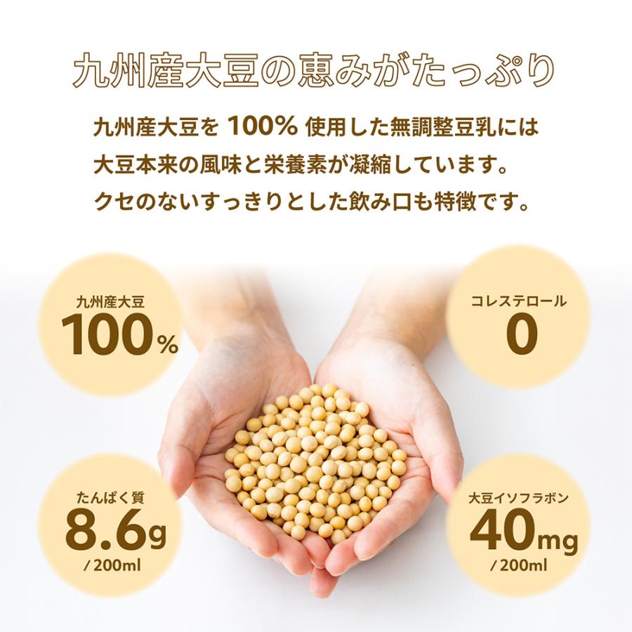 ふくれん 九州産大豆成分無調整豆乳 200ml×12本 : Smile Spoon - 通販