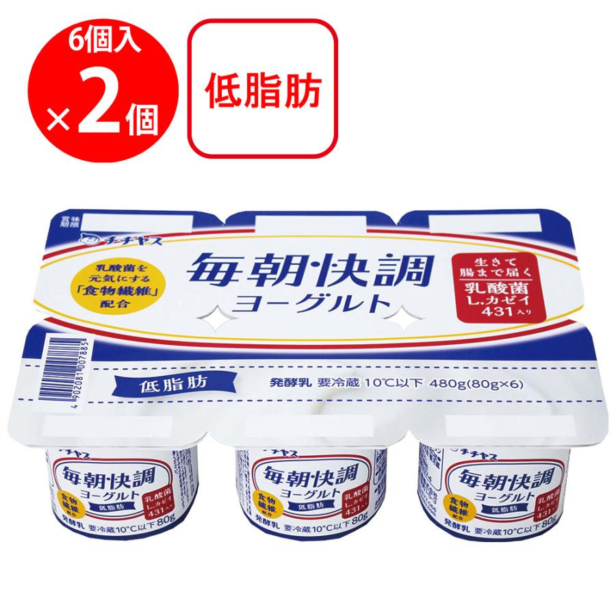 チチヤス [冷蔵]チチヤス 毎朝快調ヨーグルト6P 480g×2個 : Smile