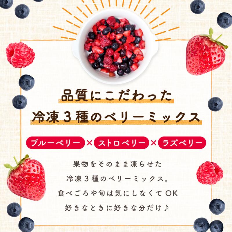 Delcy [冷凍食品] 3種のベリーミックス 720g 180g×4個 : Smile Spoon
