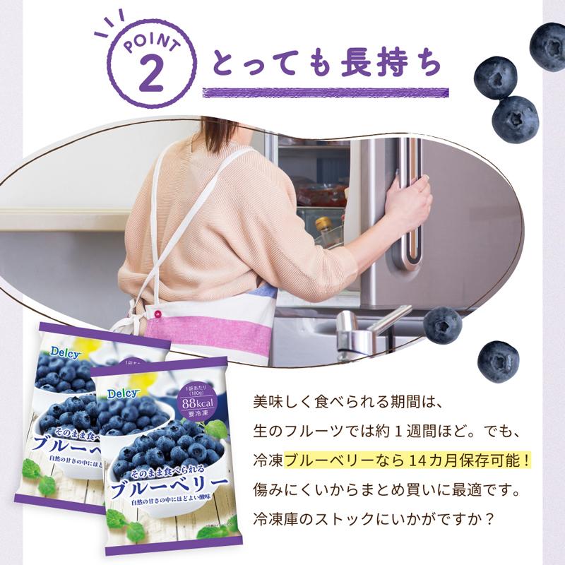 Delcy [冷凍] ブルーベリー 2.16kg (180g×12個) : Smile Spoon - 通販