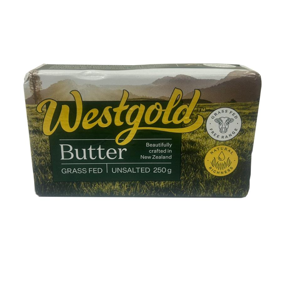 冷蔵 ウエストゴールド バター 食塩不使用 250g×4個 ウエストランド NZ産 グラスフェッドバター 無塩バター ムラカワ｜smilespoon｜03