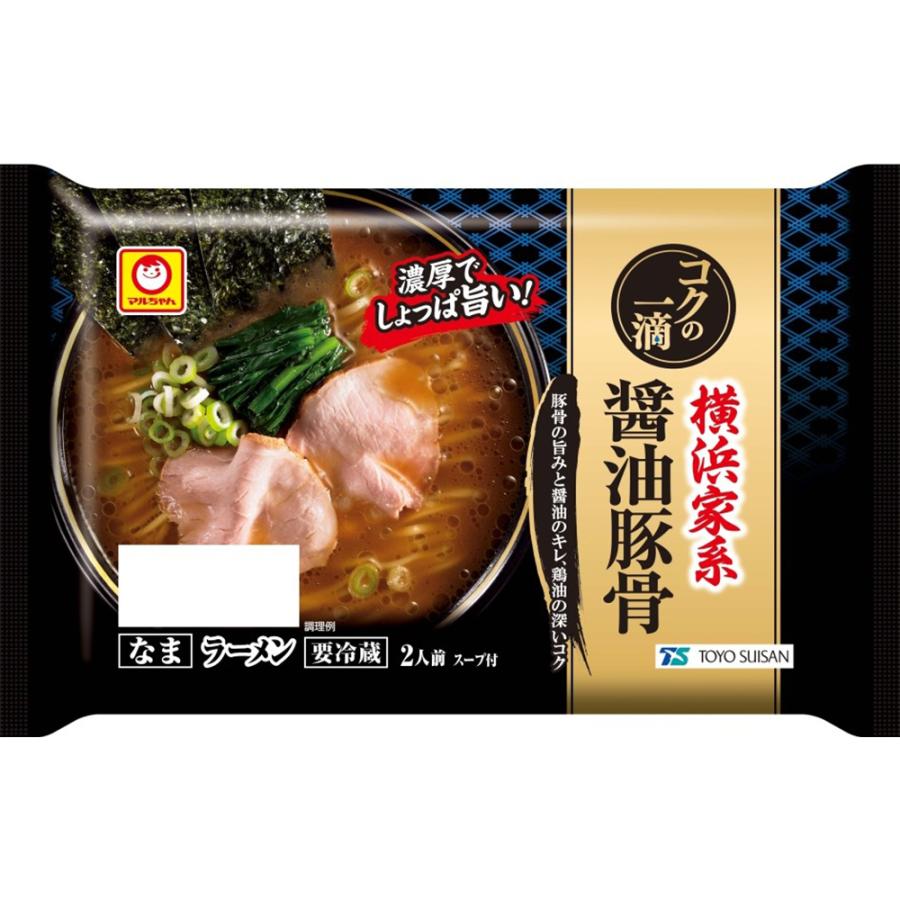 マルちゃん [冷蔵] 東洋水産 コクの一滴 横浜家系醤油豚骨 2人前 (110g