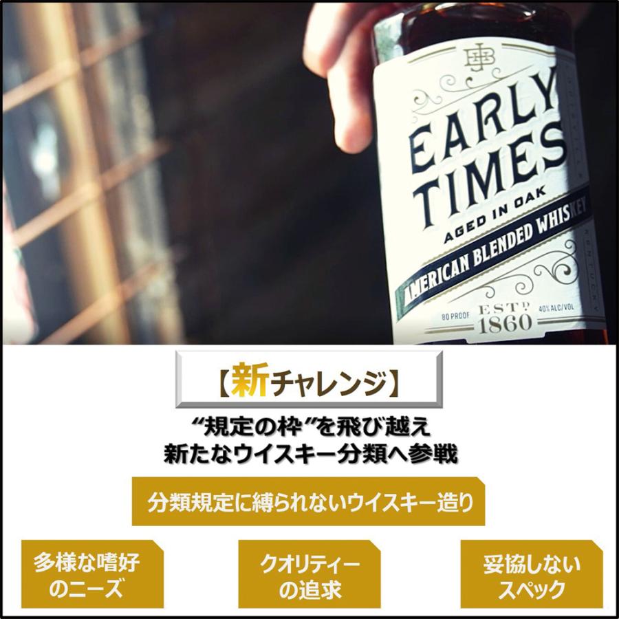 EARLY TIMES アメリカンブレンドウイスキー 700ml 11本 アーリータイムズ ホワイト ラベル 40度 700ml アメリカン ウイスキー