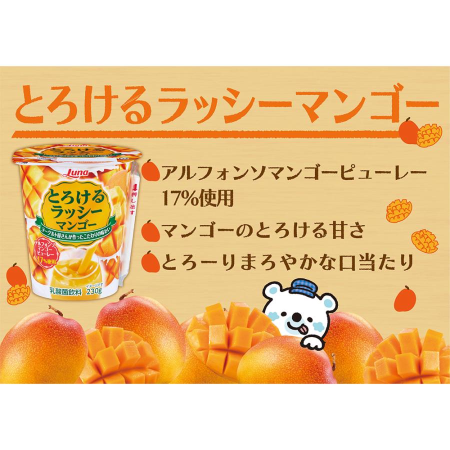 日本ルナ [冷蔵] とろけるラッシー マンゴー 230g×12本 : Smile Spoon